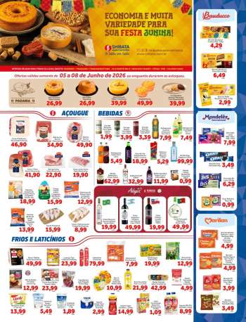 Folheto Shibata Supermercados - 05/06/2026 - 08/06/2026.