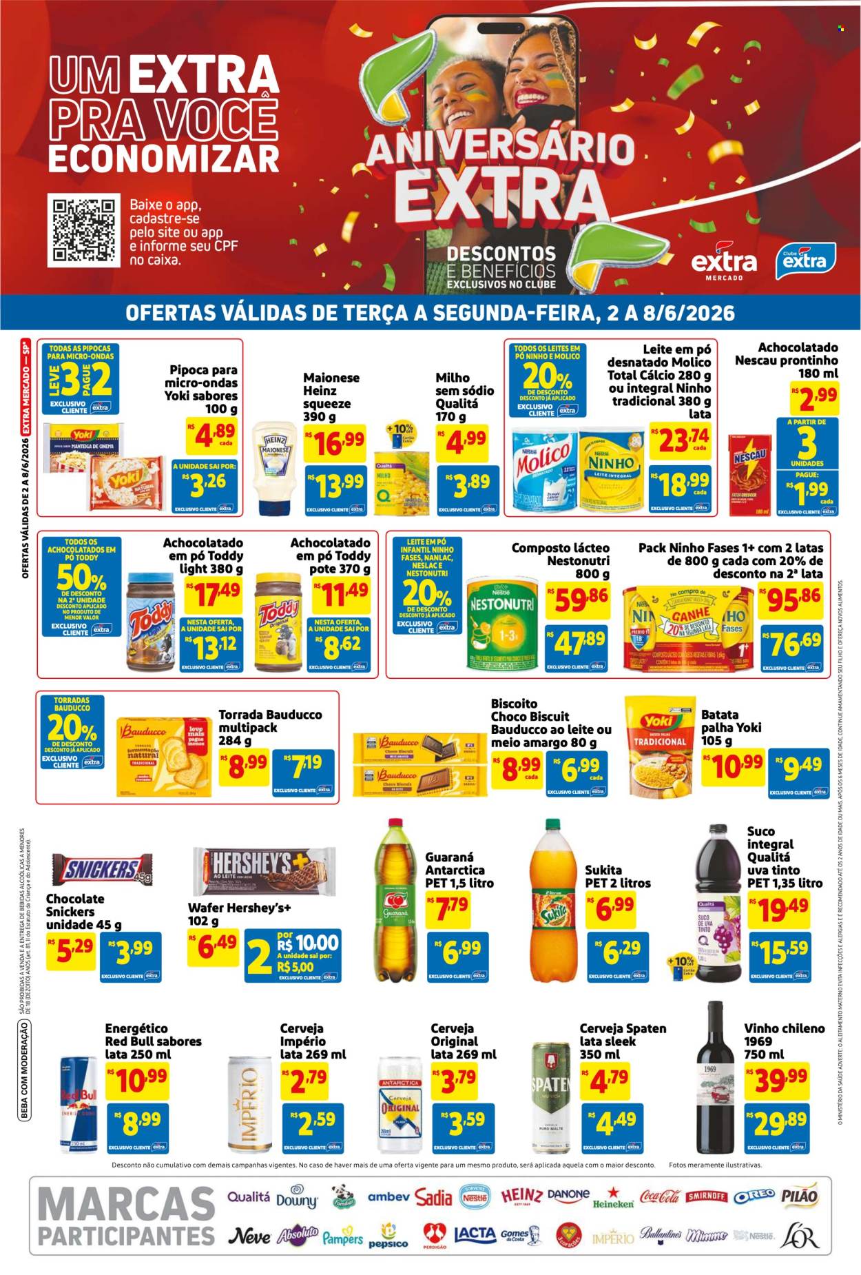 Folheto Mercado Extra - 02/06/2026 - 08/06/2026. Página 1