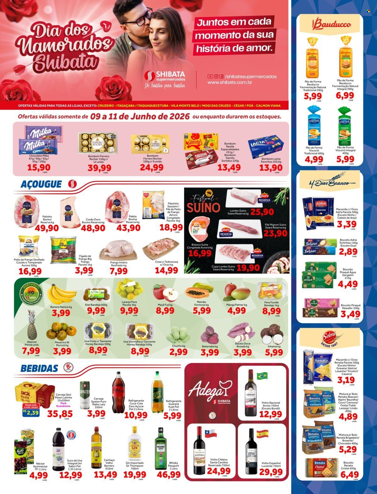 Folheto Shibata Supermercados - 09/06/2026 - 11/06/2026. Página 1