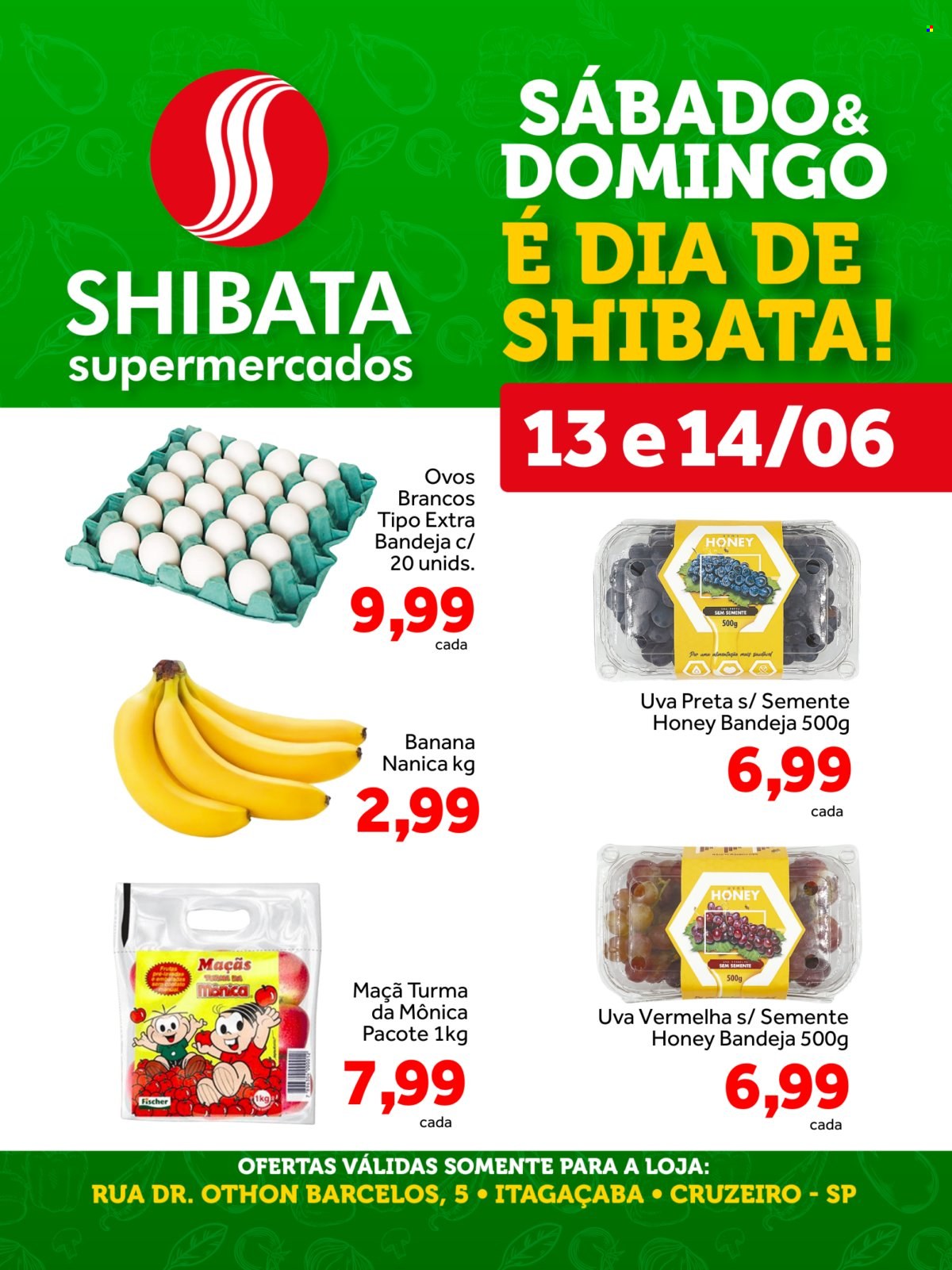 Folheto Shibata Supermercados - 13/06/2026 - 14/06/2026. Página 1