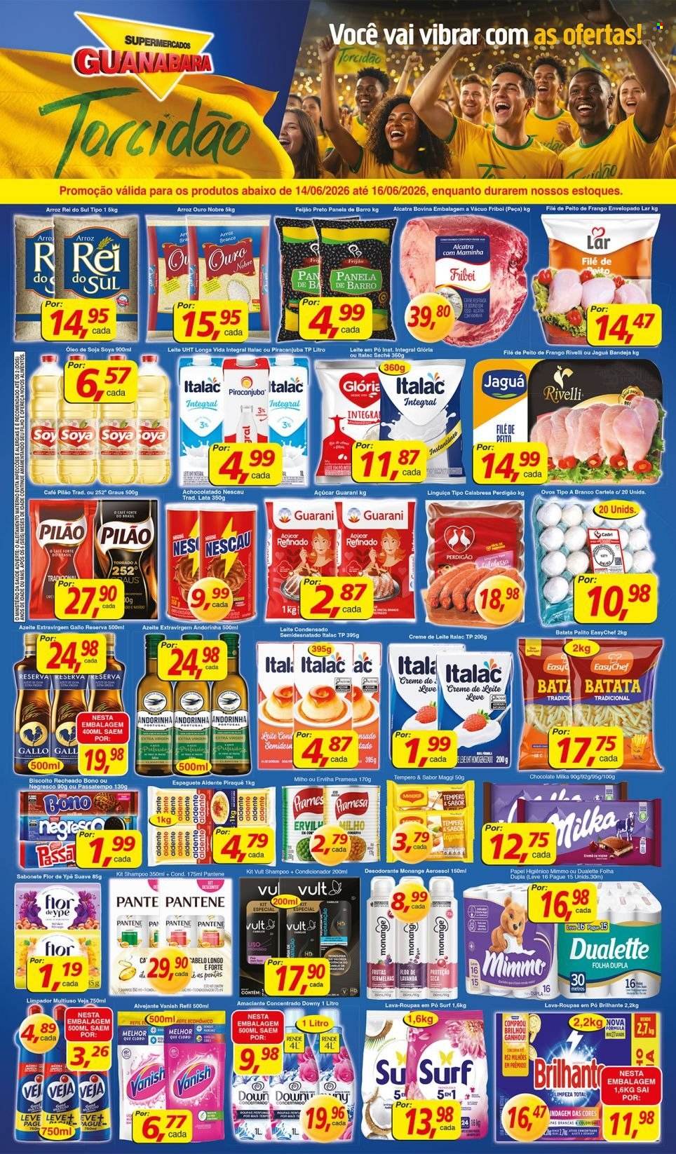 Folheto Supermercados Guanabara - 14/06/2026 - 16/06/2026. Página 1