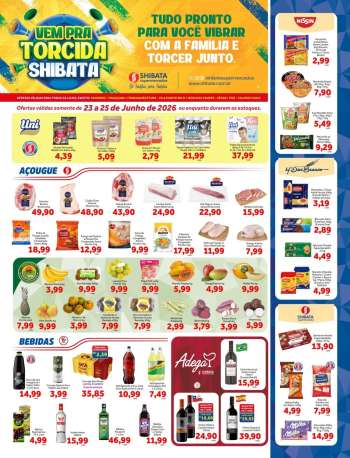 Folheto Shibata Supermercados - 23/06/2026 - 25/06/2026.