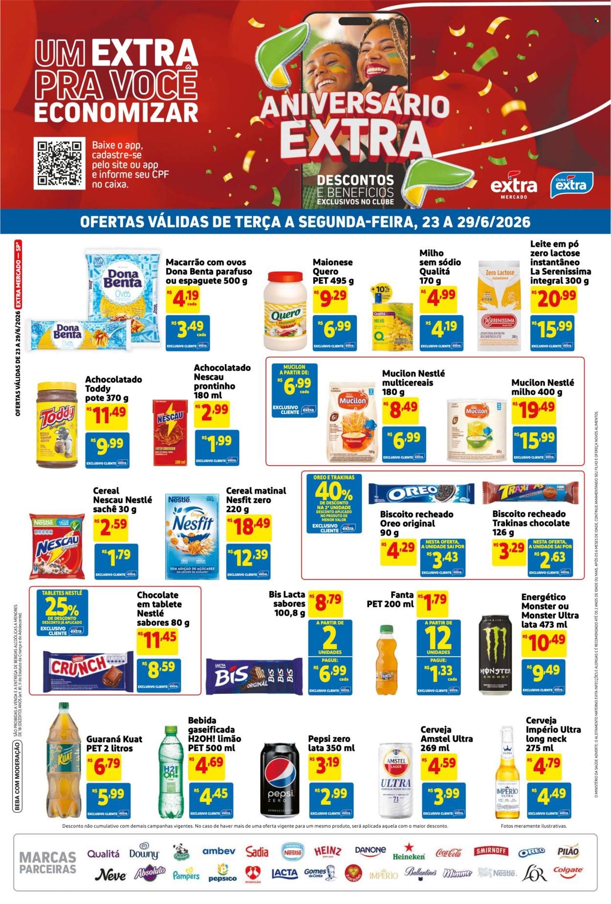 Folheto Mercado Extra - 23/06/2026 - 29/06/2026. Página 1