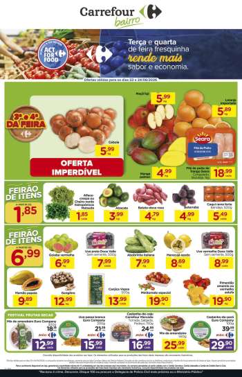 Folheto Carrefour Bairro - 23/06/2026 - 24/06/2026.