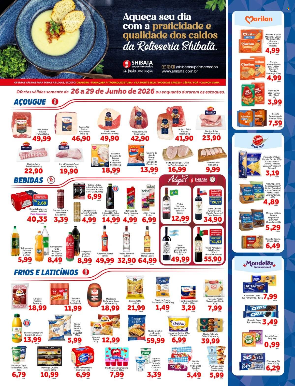 Folheto Shibata Supermercados - 26/06/2026 - 29/06/2026. Página 1
