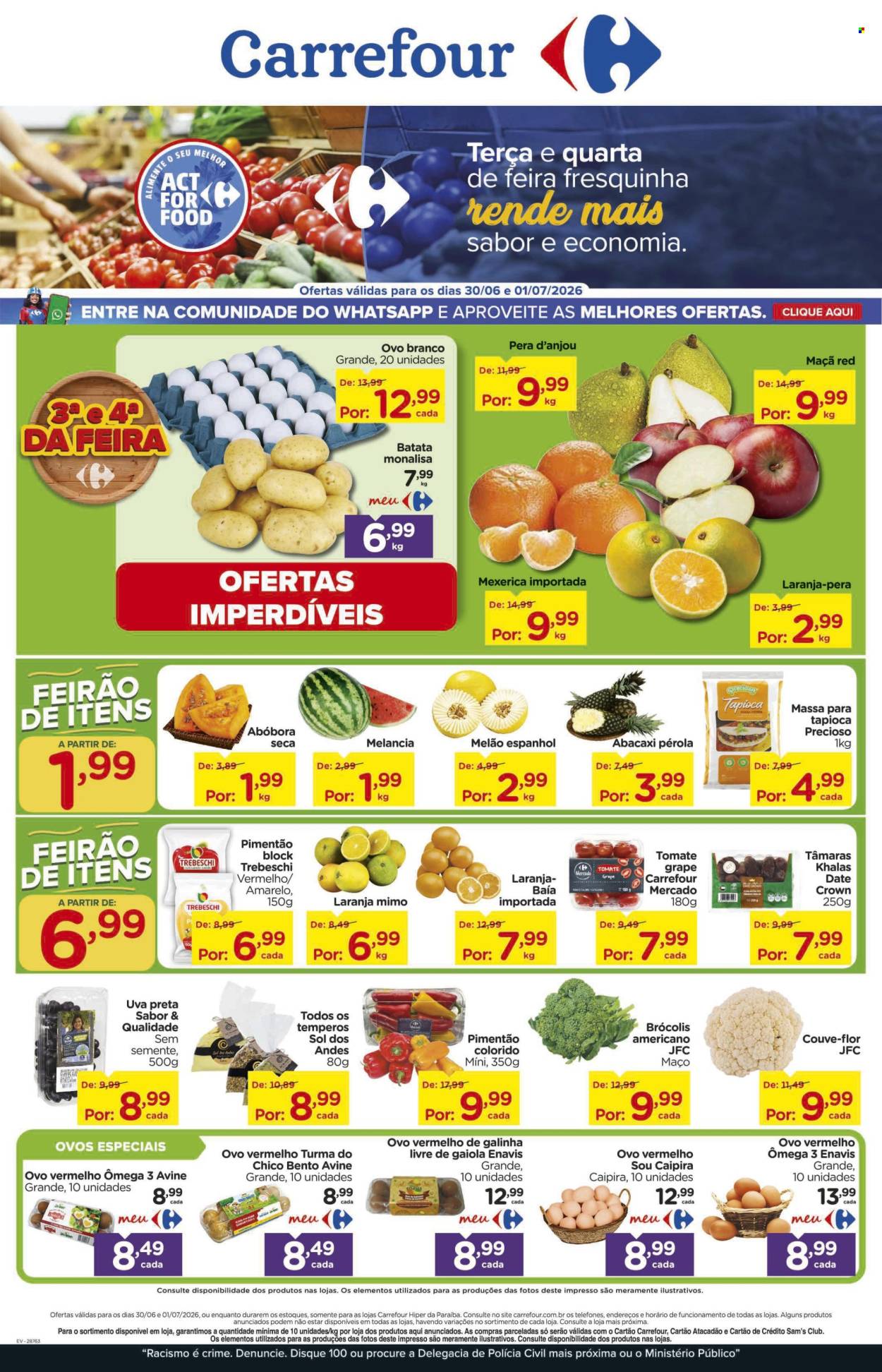 Folheto Carrefour Hiper - 30/06/2026 - 01/07/2026. Página 1