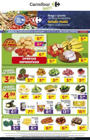 Folheto Carrefour Bairro - 30/06/2026 - 01/07/2026.