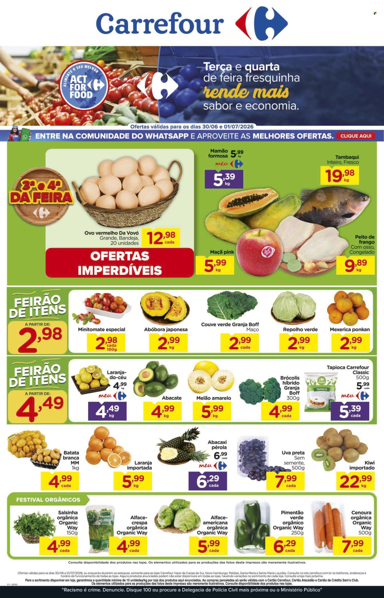 Folheto Carrefour Hiper - 30/06/2026 - 01/07/2026. Página 1