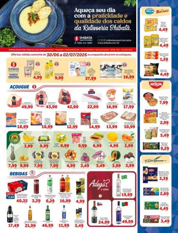 Folheto Shibata Supermercados - 30/06/2026 - 02/07/2026.
