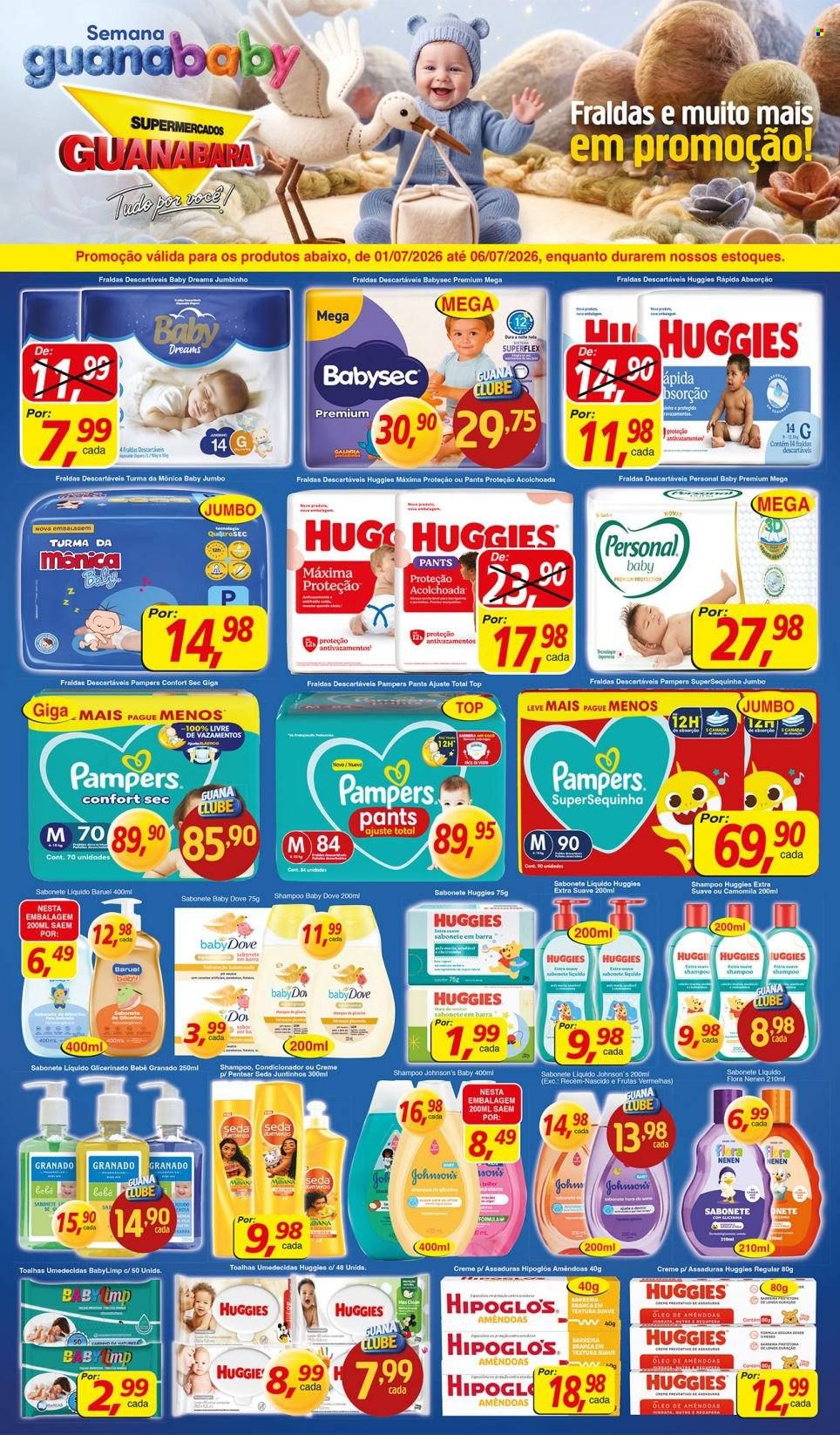 Folheto Supermercados Guanabara - 01/07/2026 - 06/07/2026. Página 1