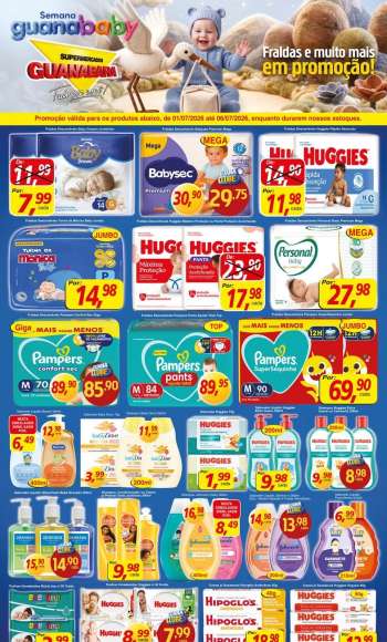 Folheto Supermercados Guanabara - 01/07/2026 - 06/07/2026.