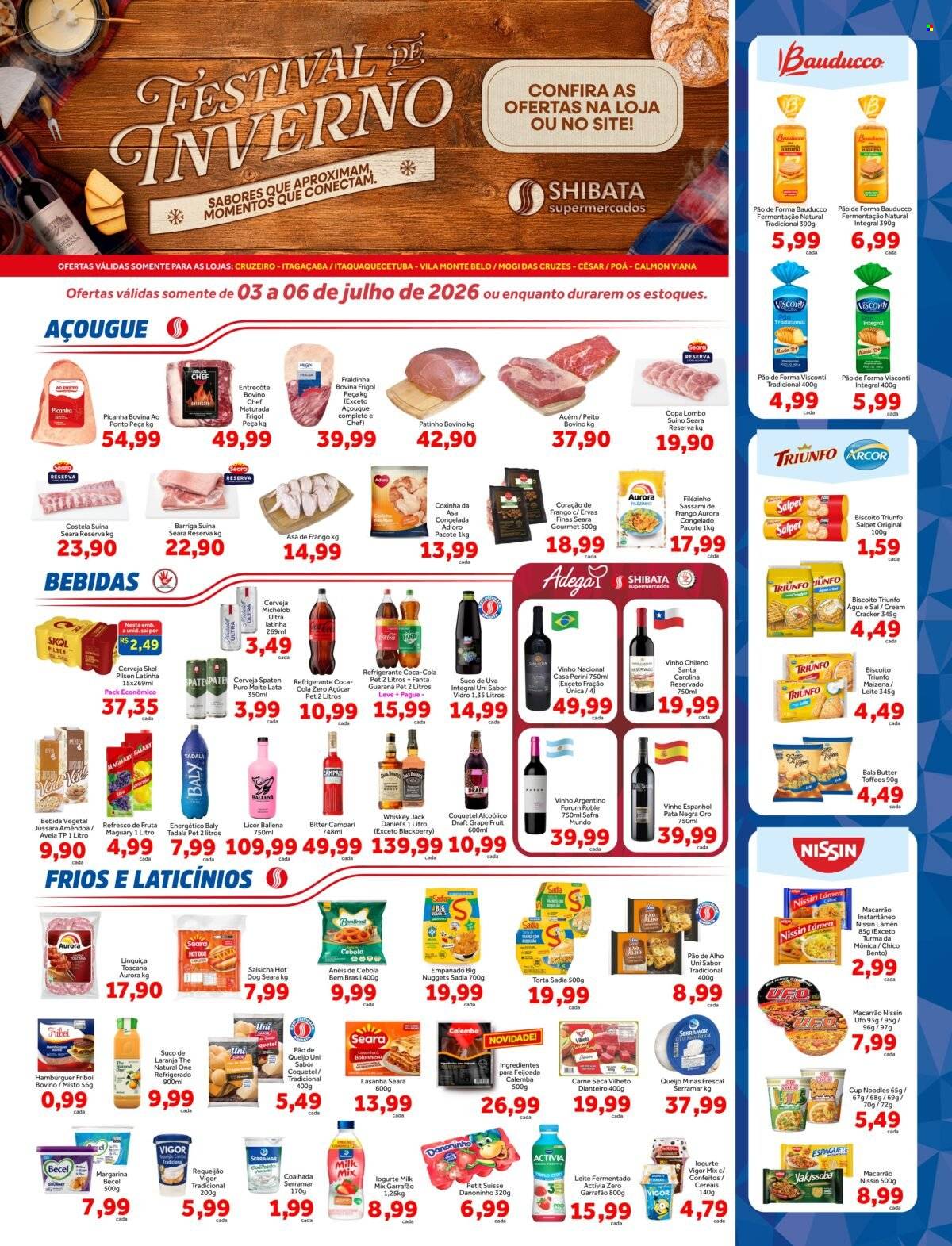 Folheto Shibata Supermercados - 03/07/2026 - 06/07/2026. Página 1