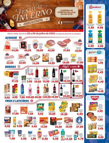 Folheto Shibata Supermercados - 03/07/2026 - 06/07/2026.