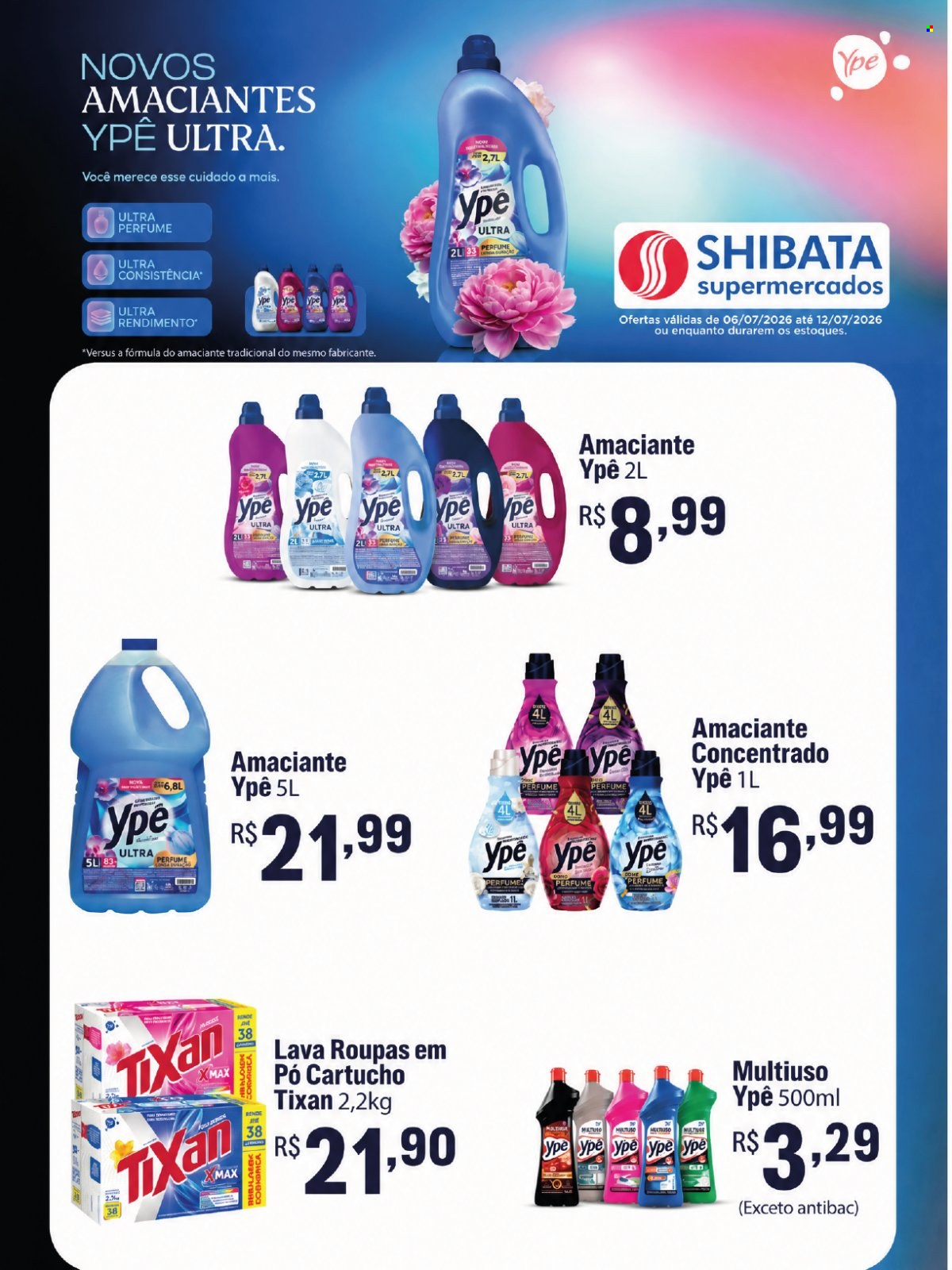 Folheto Shibata Supermercados - 06/07/2026 - 12/07/2026. Página 1