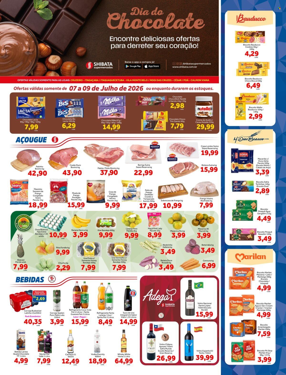 Folheto Shibata Supermercados - 07/07/2026 - 09/07/2026. Página 1