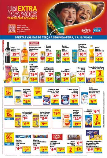 Folheto Mercado Extra - 07/07/2026 - 13/07/2026.