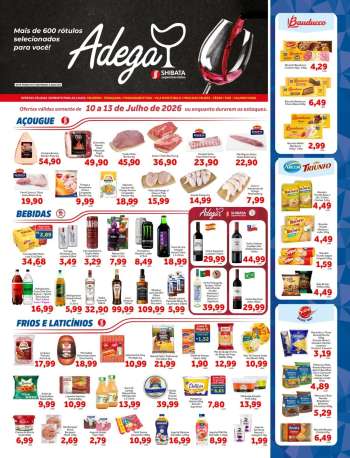 Folheto Shibata Supermercados - 10/07/2026 - 13/07/2026.