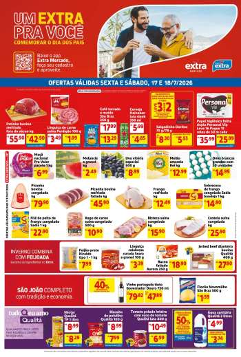 Folheto Mercado Extra - 17/07/2026 - 18/07/2026.