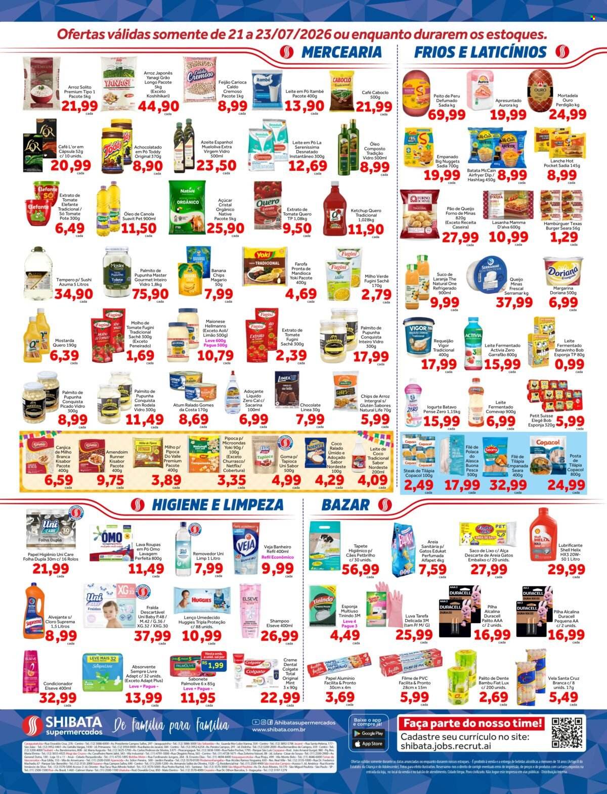 Folheto Shibata Supermercados - 21/07/2026 - 23/07/2026. Página 2