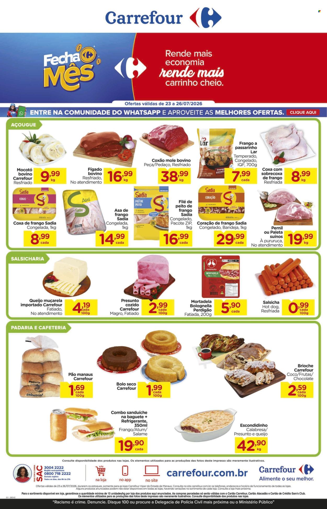 Folheto Carrefour Hiper - 23/07/2026 - 26/07/2026. Página 1