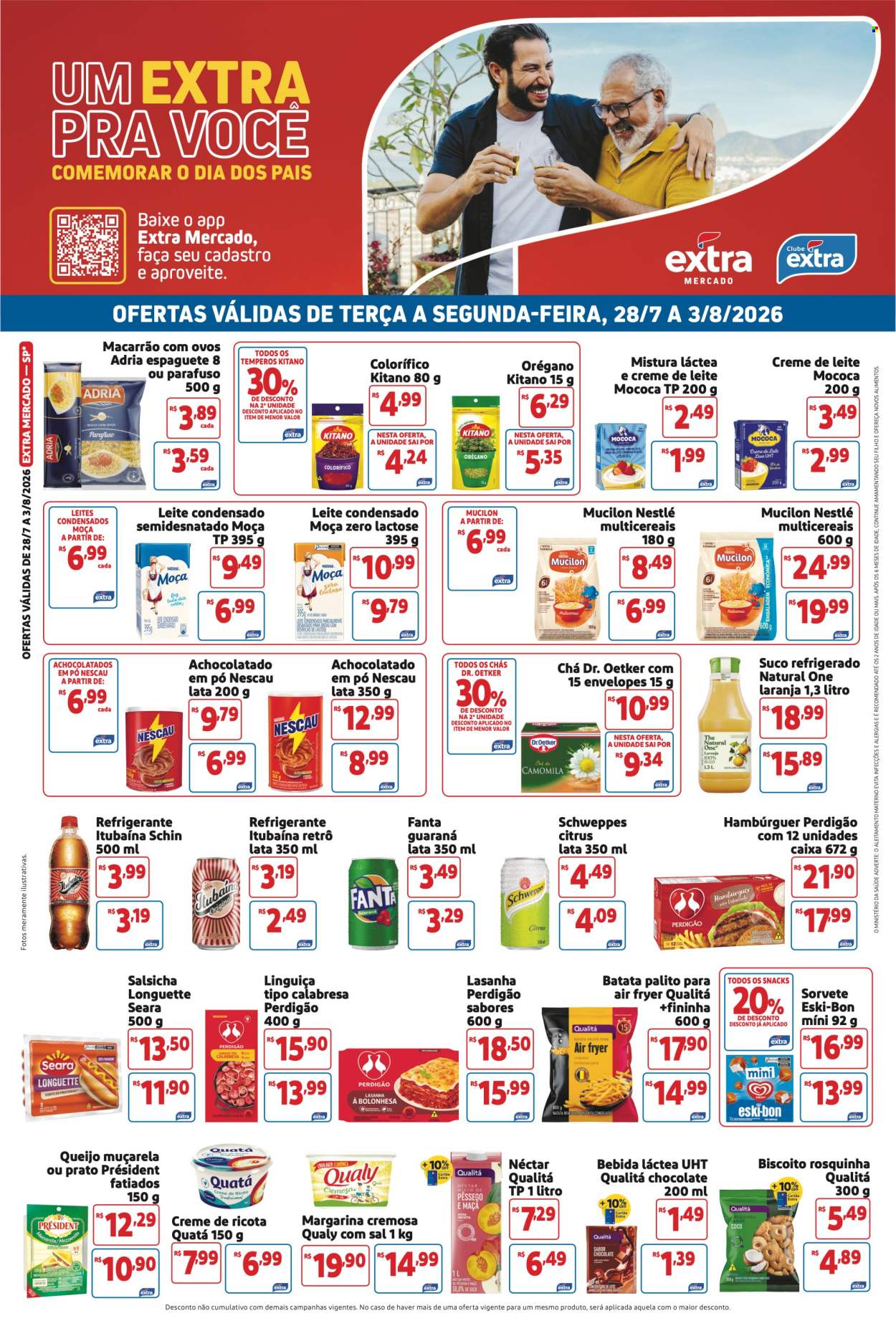Folheto Mercado Extra - 28/07/2026 - 03/08/2026. Página 1