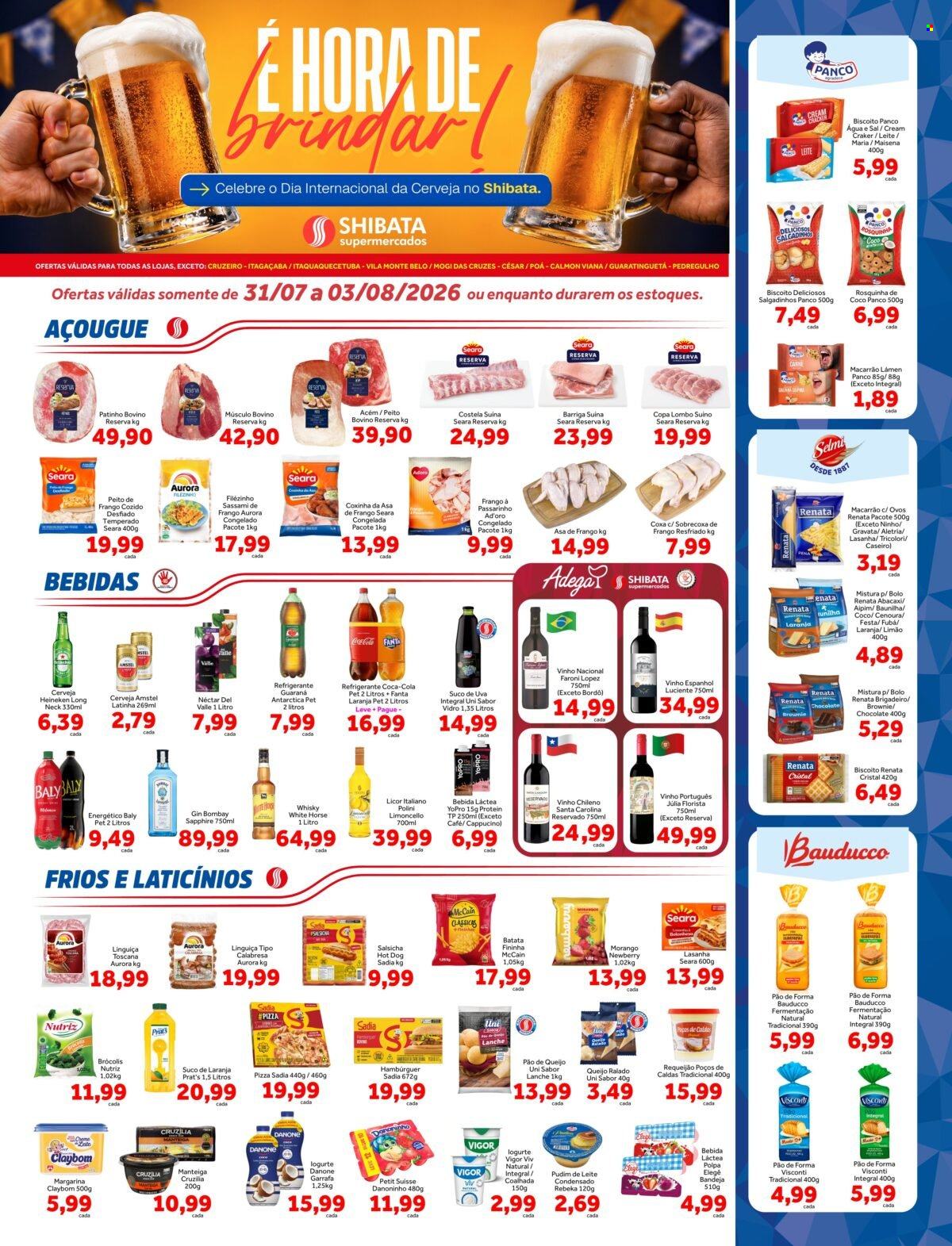 Folheto Shibata Supermercados - 31/07/2026 - 03/08/2026. Página 1