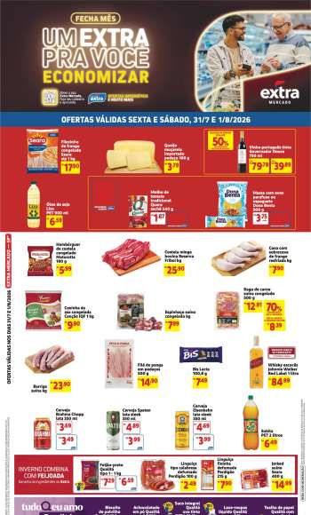 Folheto Mercado Extra - 31/07/2026 - 01/08/2026.