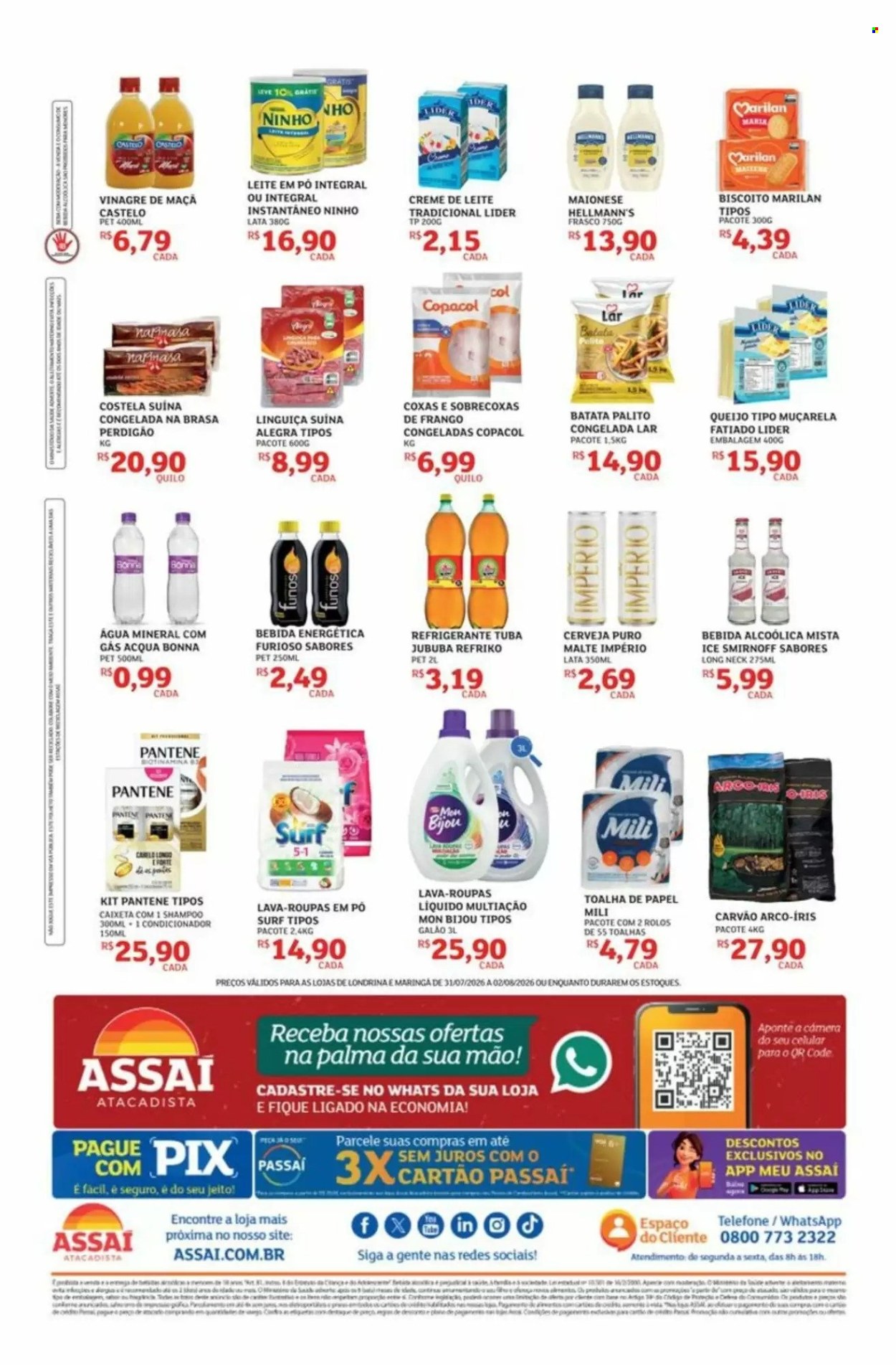 Folheto Assaí Atacadista - 31/07/2026 - 02/08/2026. Página 2