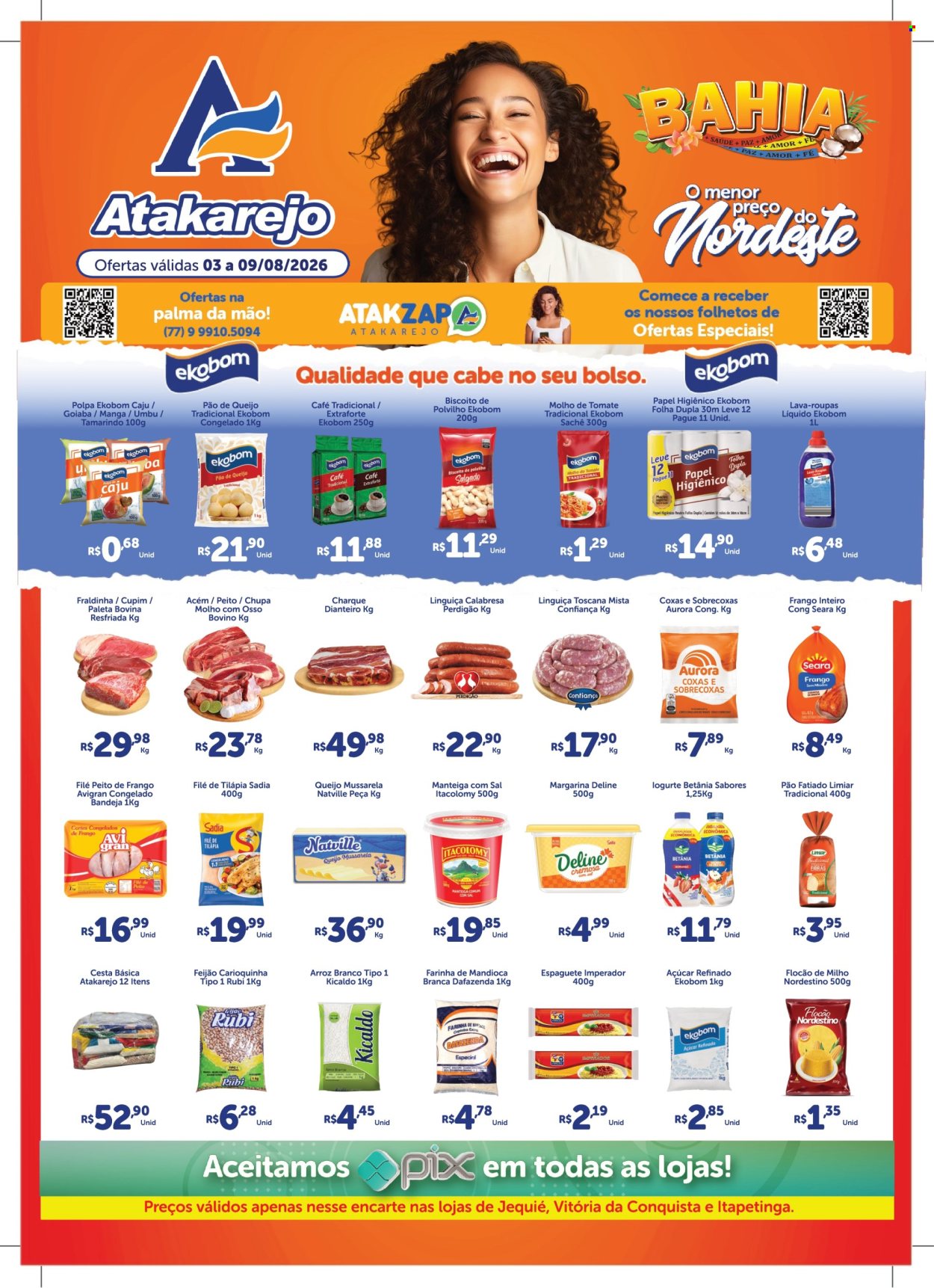 Folheto Atakadão Atakarejo - 03/08/2026 - 09/08/2026. Página 1