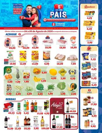 Folheto Shibata Supermercados - 04/08/2026 - 06/08/2026.