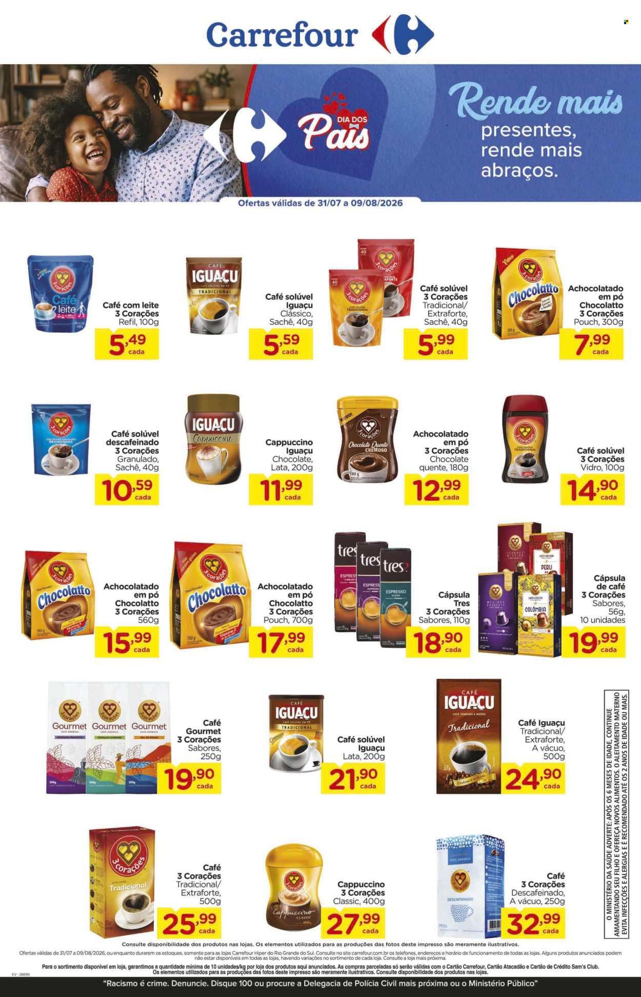Folheto Carrefour Hiper - 31/07/2026 - 09/08/2026. Página 1