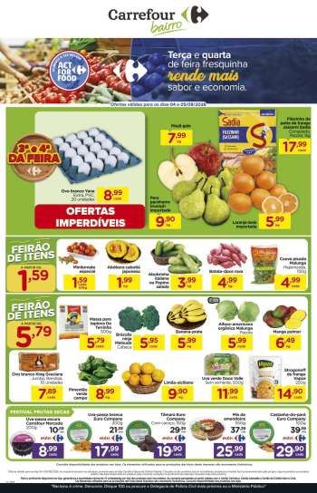 Folheto Carrefour Bairro - 04/08/2026 - 05/08/2026.