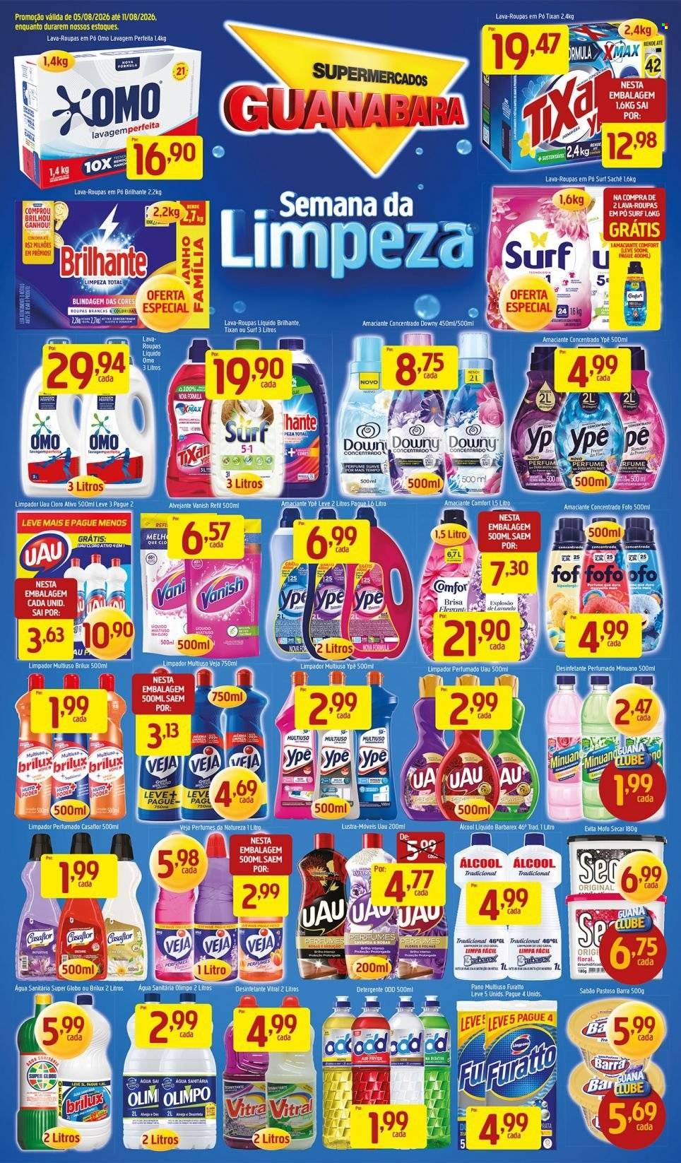 Folheto Supermercados Guanabara - 05/08/2026 - 11/08/2026. Página 1