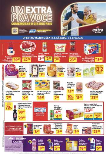 Folheto Mercado Extra - 07/08/2026 - 08/08/2026.