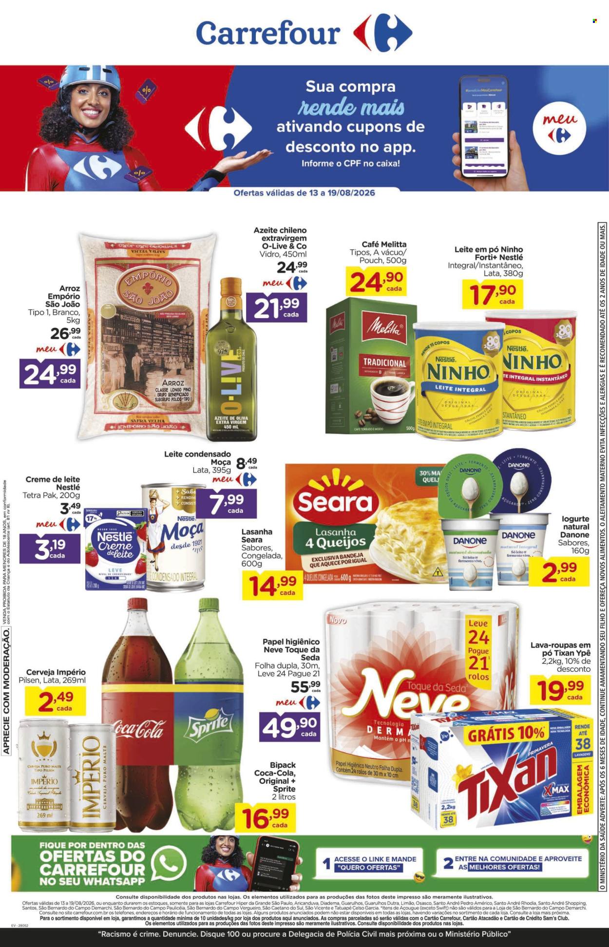 Folheto Carrefour Hiper - 13/08/2026 - 19/08/2026. Página 1