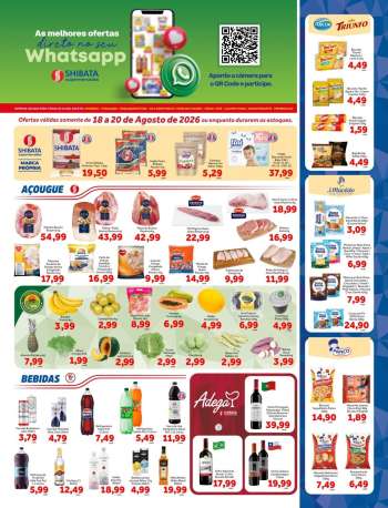 Folheto Shibata Supermercados - 18/08/2026 - 20/08/2026.