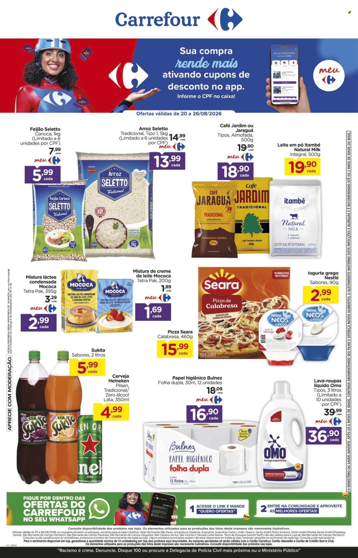 Folheto Carrefour Hiper - 20/08/2026 - 26/08/2026. Página 1