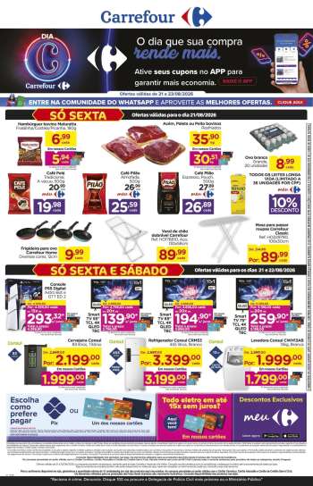 Folheto Carrefour Hiper - 21/08/2026 - 23/08/2026.