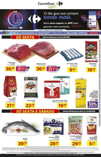 Folheto Carrefour Bairro - 21/08/2026 - 23/08/2026.
