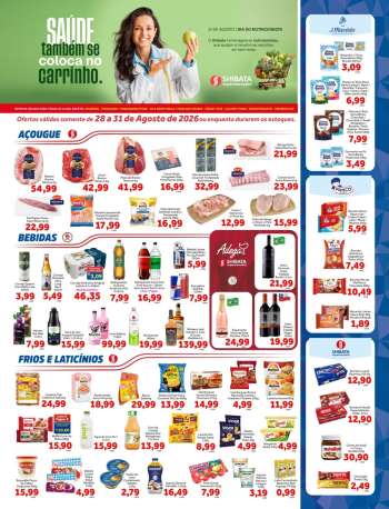 Folheto Shibata Supermercados - 28/08/2026 - 31/08/2026.