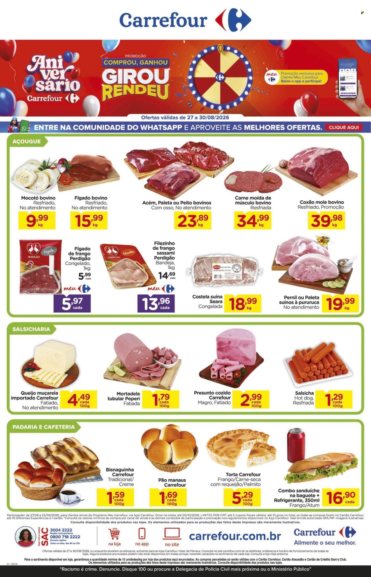 Folheto Carrefour Hiper - 27/08/2026 - 30/08/2026. Página 1