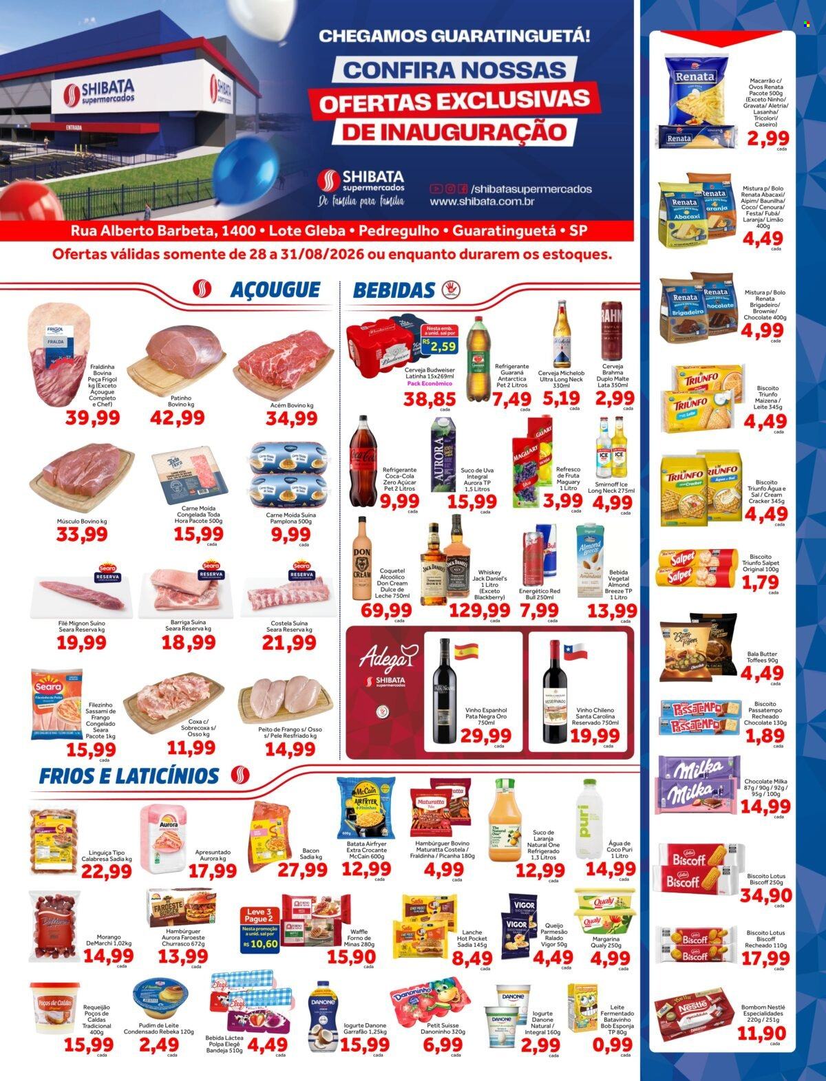 Folheto Shibata Supermercados - 28/08/2026 - 31/08/2026. Página 1