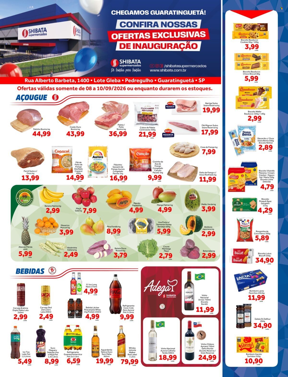 Folheto Shibata Supermercados - 08/09/2026 - 10/09/2026. Página 1