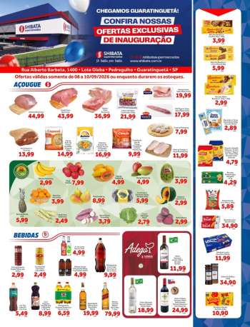 Folheto Shibata Supermercados - 08/09/2026 - 10/09/2026.