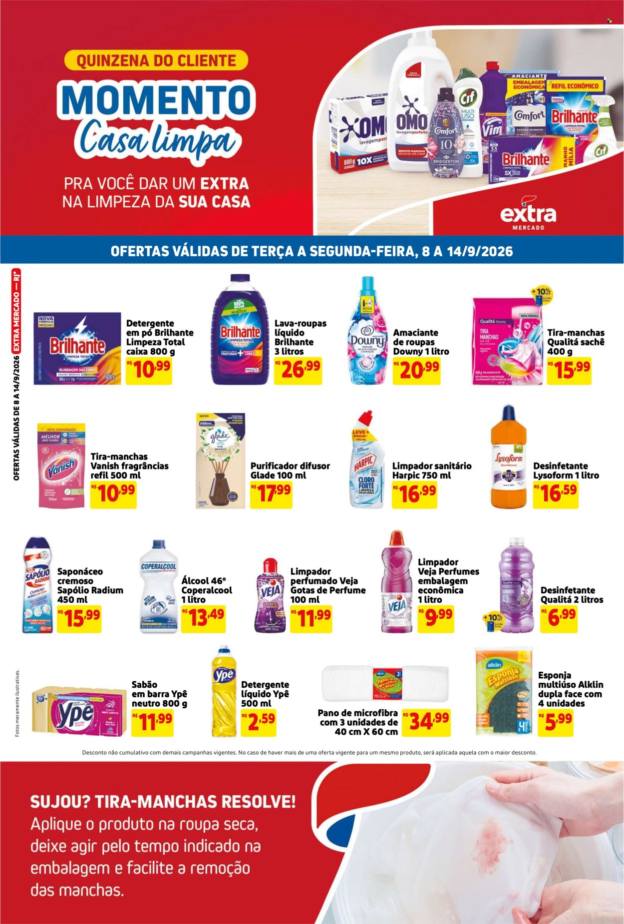 Folheto Mercado Extra - 08/09/2026 - 14/09/2026. Página 1