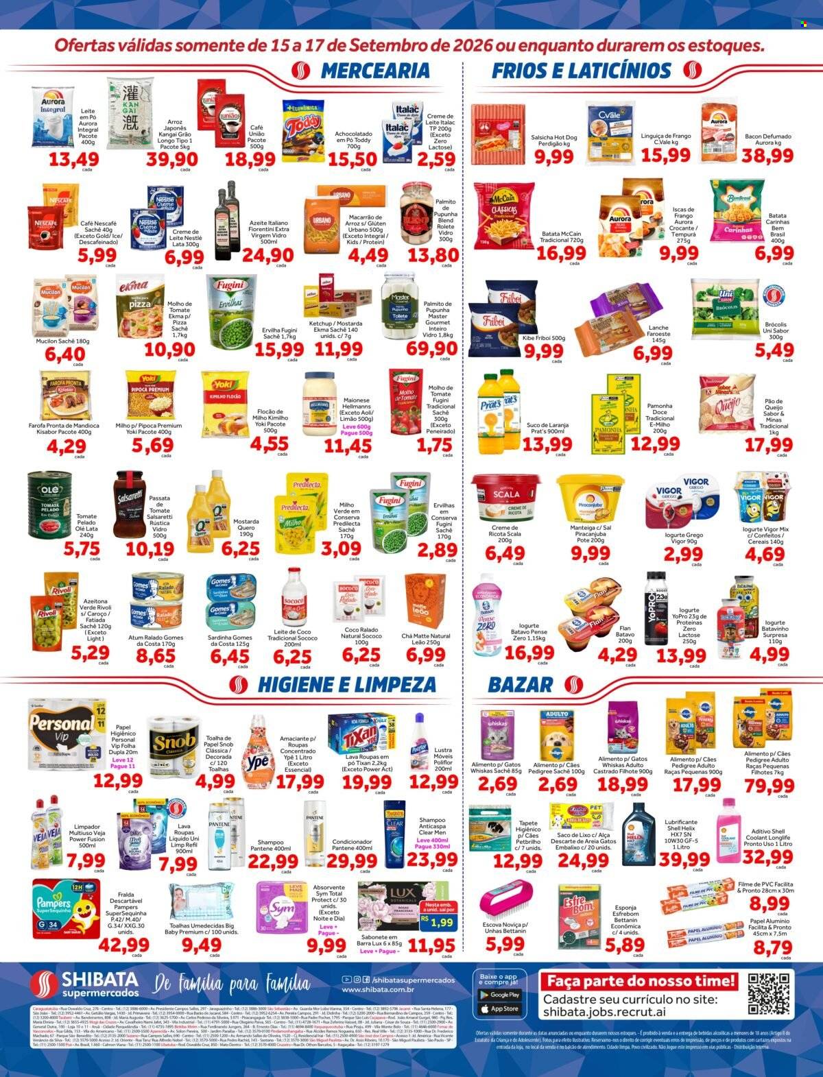 Folheto Shibata Supermercados - 15/09/2026 - 17/09/2026. Página 2