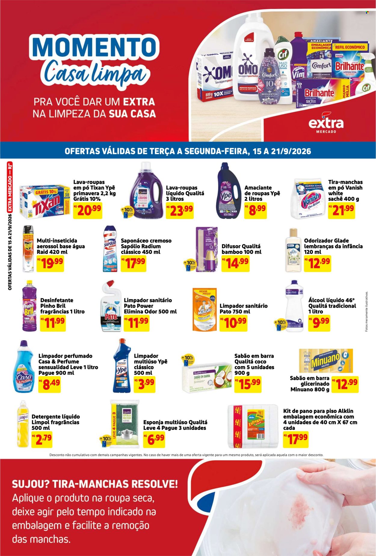 Folheto Mercado Extra - 15/09/2026 - 21/09/2026. Página 1
