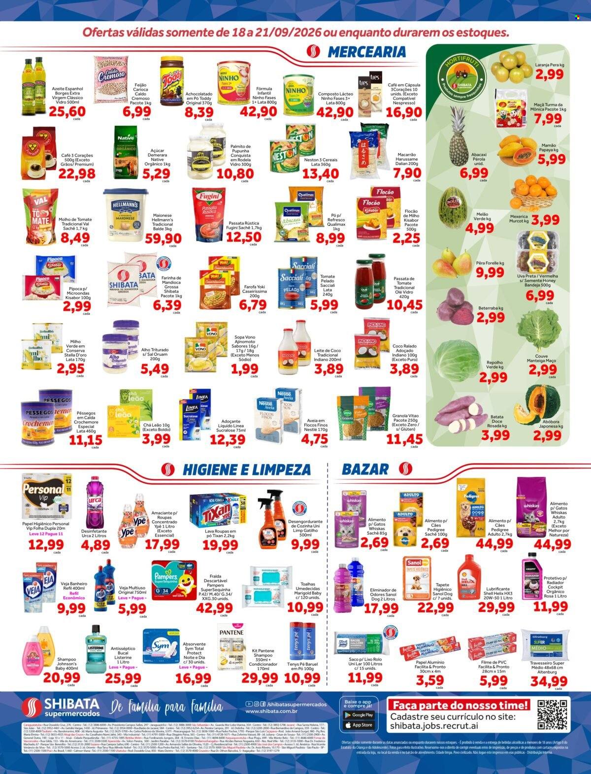 Folheto Shibata Supermercados - 18/09/2026 - 21/09/2026. Página 2