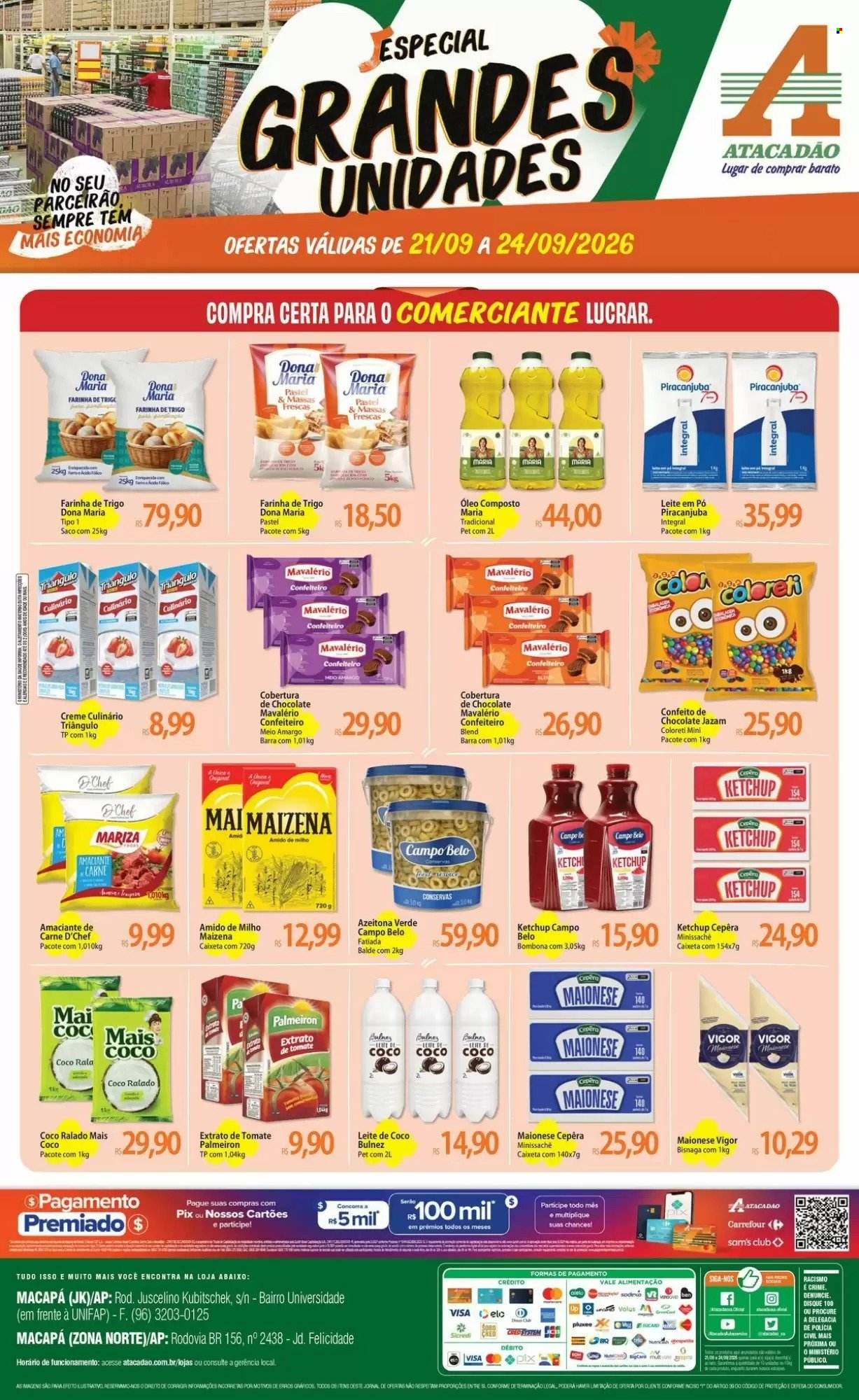 Folheto Atacadão - 21/09/2026 - 24/09/2026. Página 1