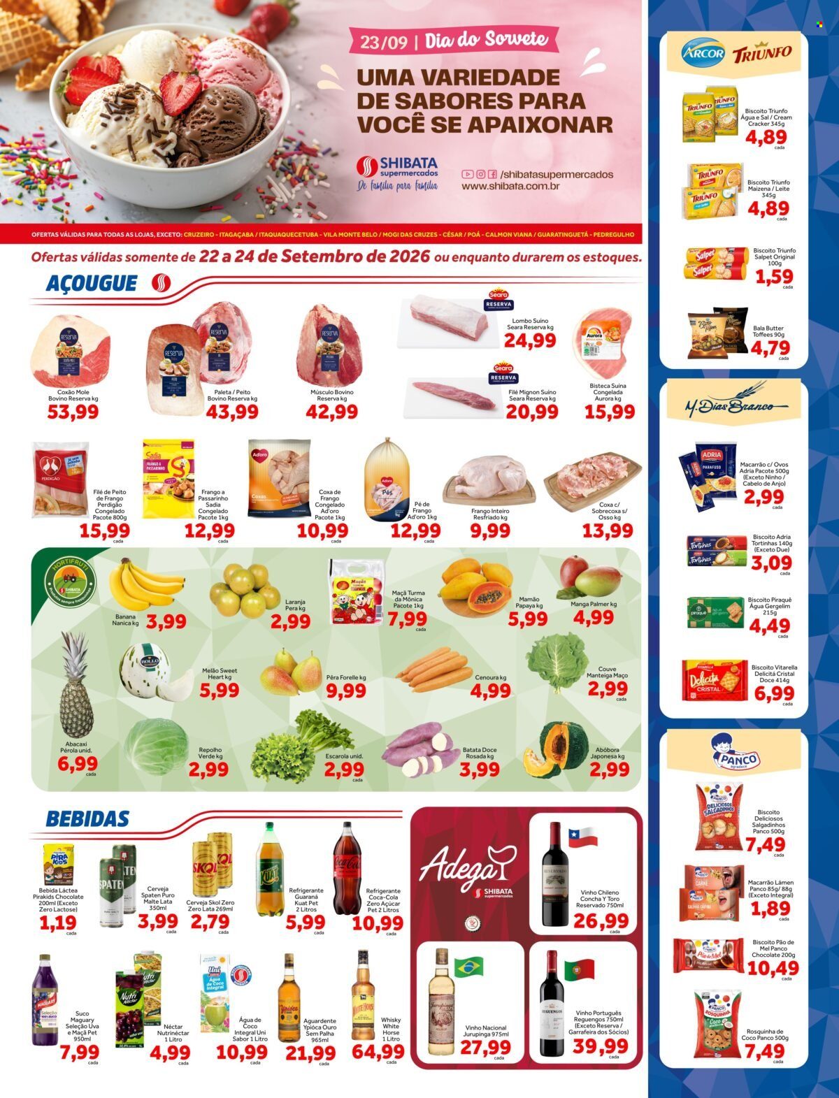 Folheto Shibata Supermercados - 22/09/2026 - 24/09/2026. Página 1